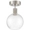 Access Lighting Port Nine Burgundy, Burgundy LED SemiFlush, Brushed Steel Finish, Seeded Glass 63148LEDD-BS/SDG - alternate 3